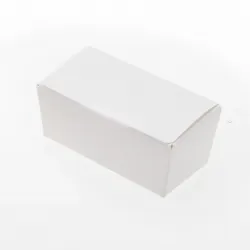2 Choc Ballotin; Shiny White